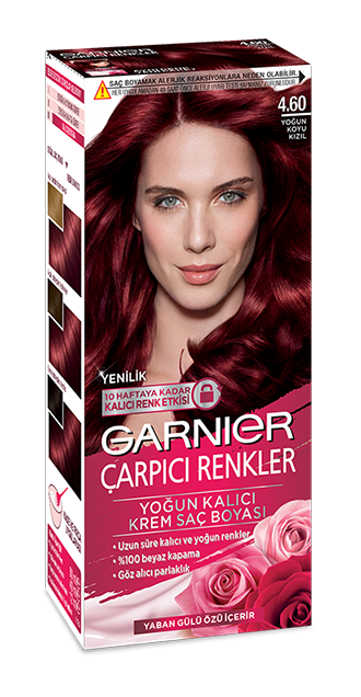 Garnier çarpıcı renkler yoğun koyu kızıl saç boyası